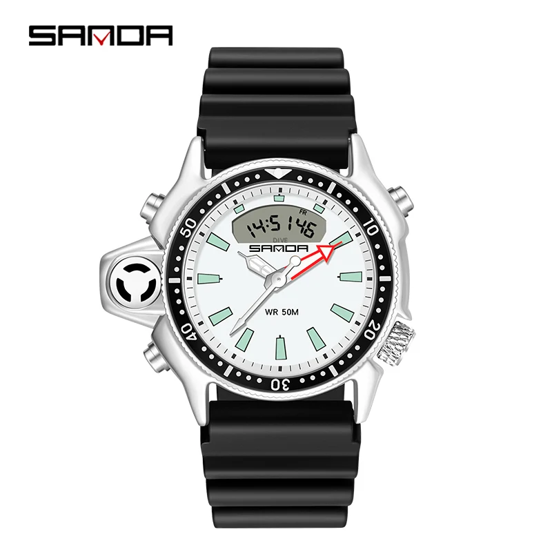 SANDA New Fashion Men's Watch Round Led Multifunctional Digital watch Sports Man Wrist Watch Light Waterproof Gift
SANDA New Fashion Men's Watch Round Led Multifunctional Digital watch Sports Man Wrist Watch Light Waterproof Gift
