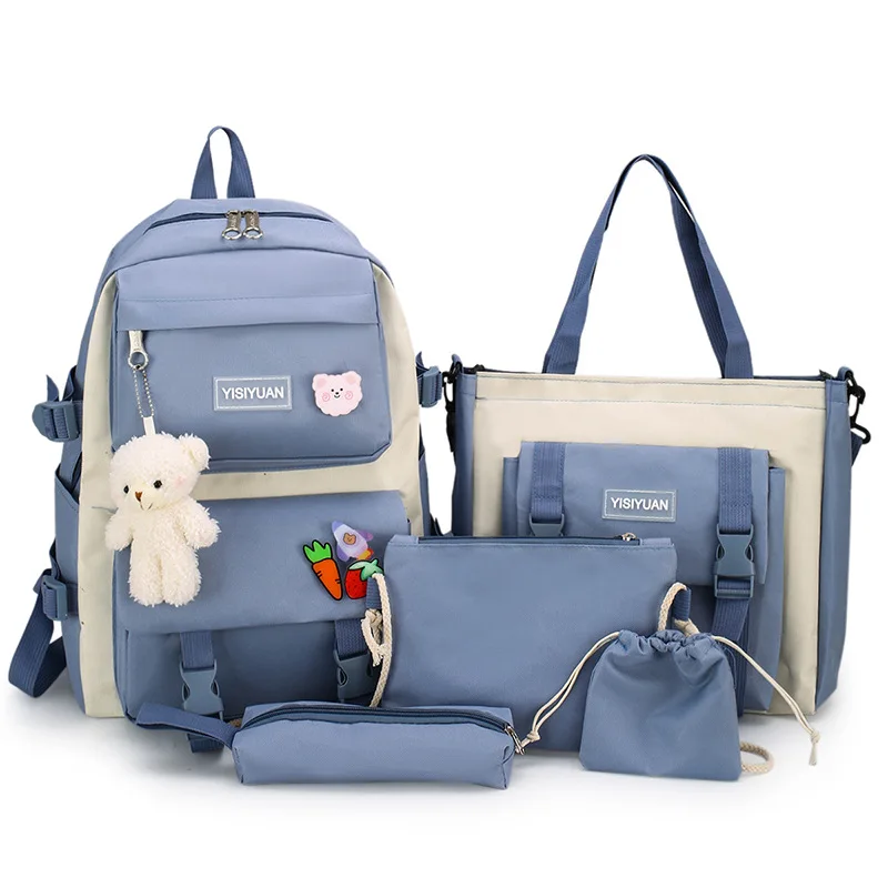 Winmax 5 Pcs Set Harajuku Women Laptop Backpack Canvas School Bags Teenage Girls Kawaii College Students Kids Book Bag Rucksack
Winmax 5 Pcs Set Harajuku Women Laptop Backpack Canvas School Bags Teenage Girls Kawaii College Students Kids Book Bag Rucksack