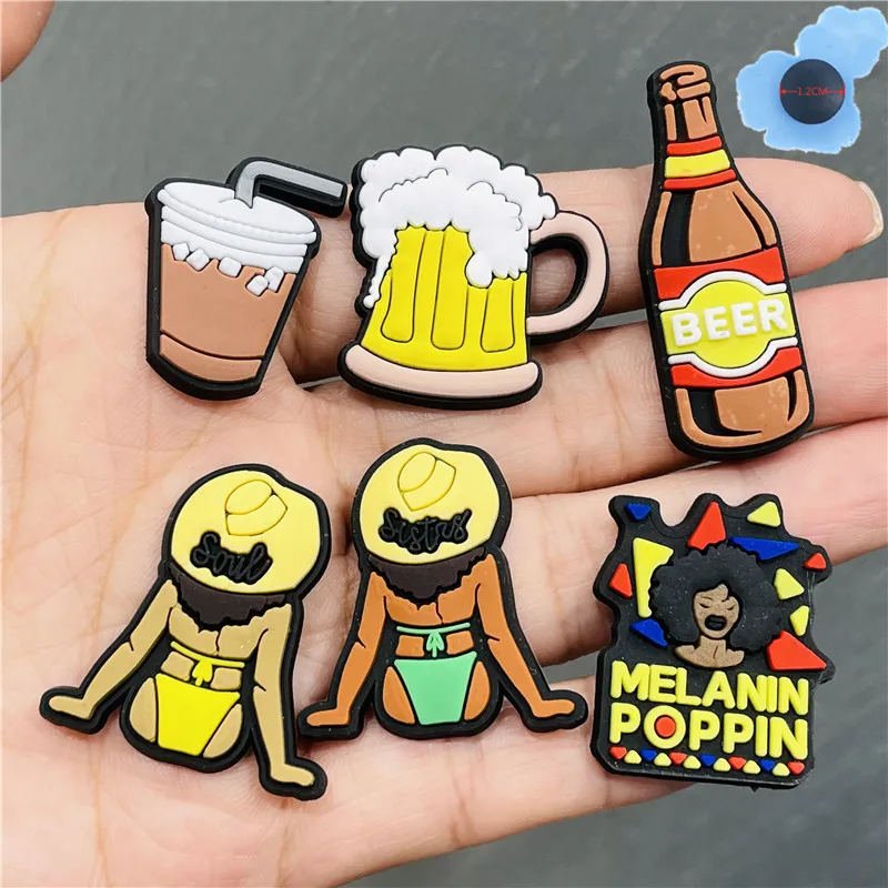 Wholesale 50pcs Sexy Charming Bikini Girls Beer Milk PVC Shoes Accessories Shoe Decoration For Croc Jibz Charm Children Bracelet
Wholesale 50pcs Sexy Charming Bikini Girls Beer Milk PVC Shoes Accessories Shoe Decoration For Croc Jibz Charm Children Bracelet