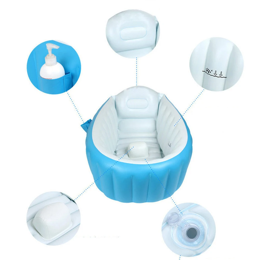 Inflatable Baby Bathtub Portable Swimming Pool Kid Infant Toddler Foldable Shower Basin Shower Pool Blue
Inflatable Baby Bathtub Portable Swimming Pool Kid Infant Toddler Foldable Shower Basin Shower Pool Blue