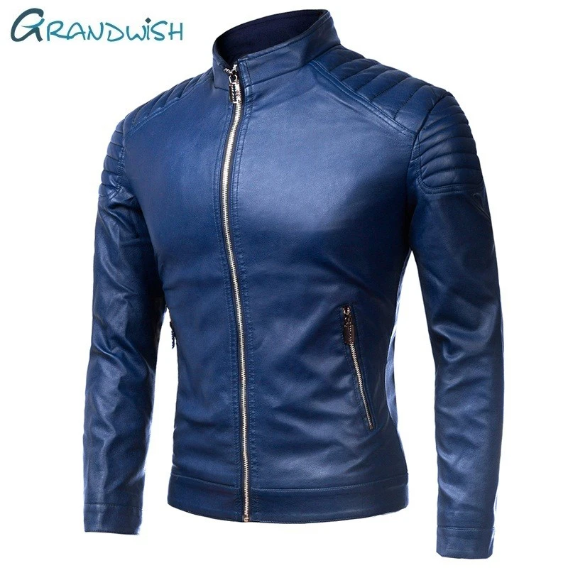 PU Casual Leather Jacket Men Spring Autumn Coat Motorcycle Biker Slim Fit Outwear Male Black Blue Clothing Plus Size M-4XL,ZA321
PU Casual Leather Jacket Men Spring Autumn Coat Motorcycle Biker Slim Fit Outwear Male Black Blue Clothing Plus Size M-4XL,ZA321