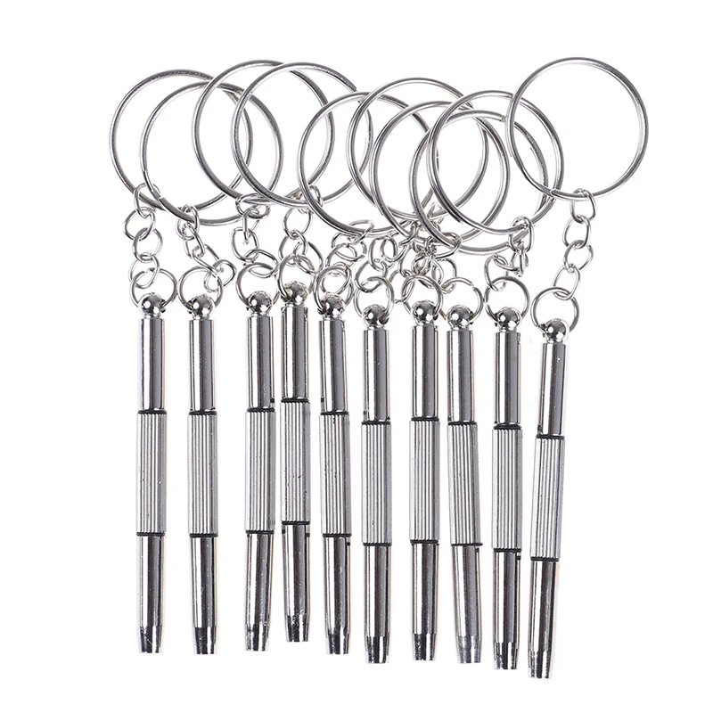 10pcs 3 in 1 Steel Eyeglass Screwdriver Sunglass Watch Repair Kit with Keychain Portable Screwdriver Hand Tools Set
10pcs 3 in 1 Steel Eyeglass Screwdriver Sunglass Watch Repair Kit with Keychain Portable Screwdriver Hand Tools Set