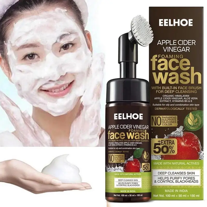 150Ml Skin Science Apple Cider Vinegar Foaming Face Wash (With Built-In Brush) Foaming Cleanser
150Ml Skin Science Apple Cider Vinegar Foaming Face Wash (With Built-In Brush) Foaming Cleanser