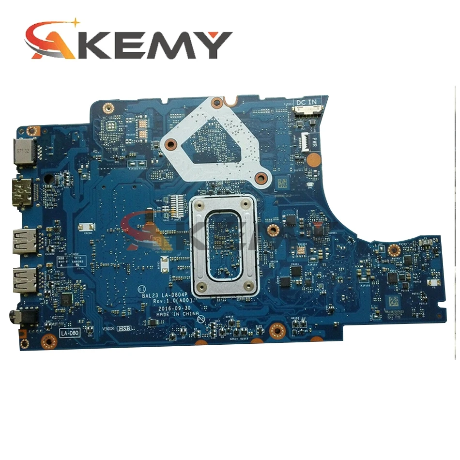 CN-0KF2J6 KF2J6 FOR DELL INSPIRON 5565 laptop motherboard BAL23 LA-D804P REV:1.0(A00) A9-9400 Mainboard 100% fully tested
CN-0KF2J6 KF2J6 FOR DELL INSPIRON 5565 laptop motherboard BAL23 LA-D804P REV:1.0(A00) A9-9400 Mainboard 100% fully tested