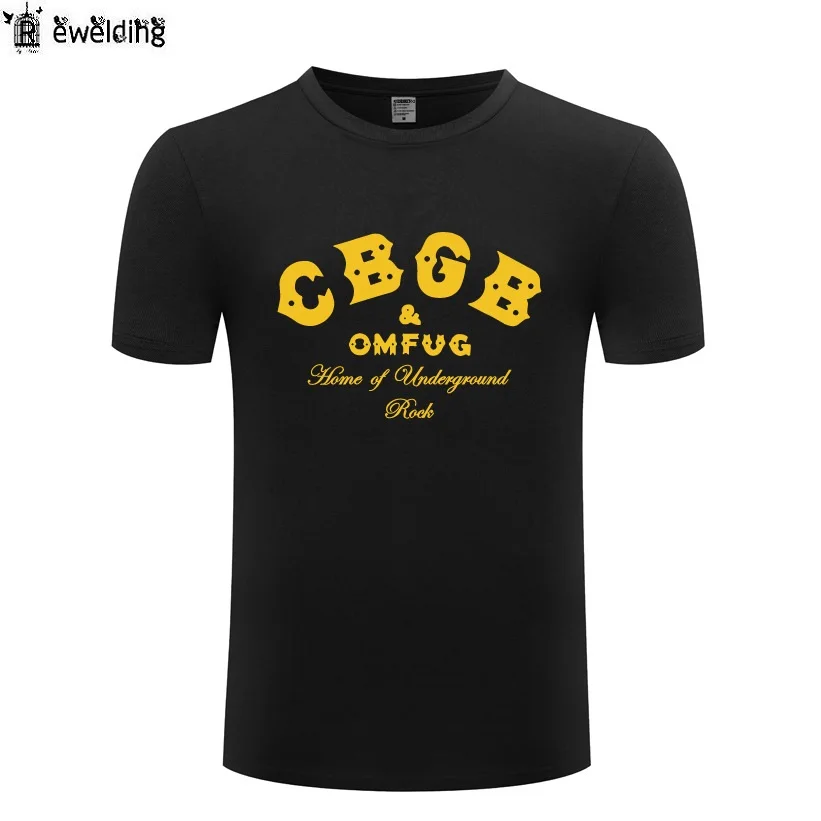 Футболка мужская с принтом CBGB хлопковая тенниска в стиле панк-рок музыка майка