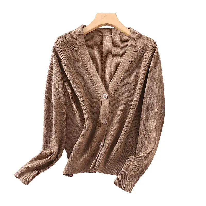 Women Knitted Cardigans Sweater 2021 Autumn Fashion V Neck Loose Buttoned Sweaters Casual Solid Color Cardigans Female Coat
Women Knitted Cardigans Sweater 2021 Autumn Fashion V Neck Loose Buttoned Sweaters Casual Solid Color Cardigans Female Coat