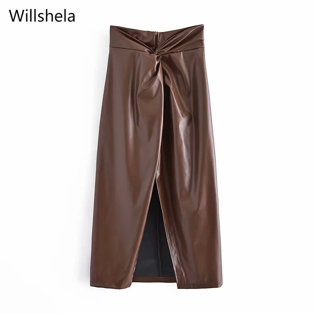2021 Women Fashion Pleated Faux Front Split Solid Midi Skirt High Wait Back Zipper Vintage Female Skirts Woman jupe
2021 Women Fashion Pleated Faux Front Split Solid Midi Skirt High Wait Back Zipper Vintage Female Skirts Woman jupe
