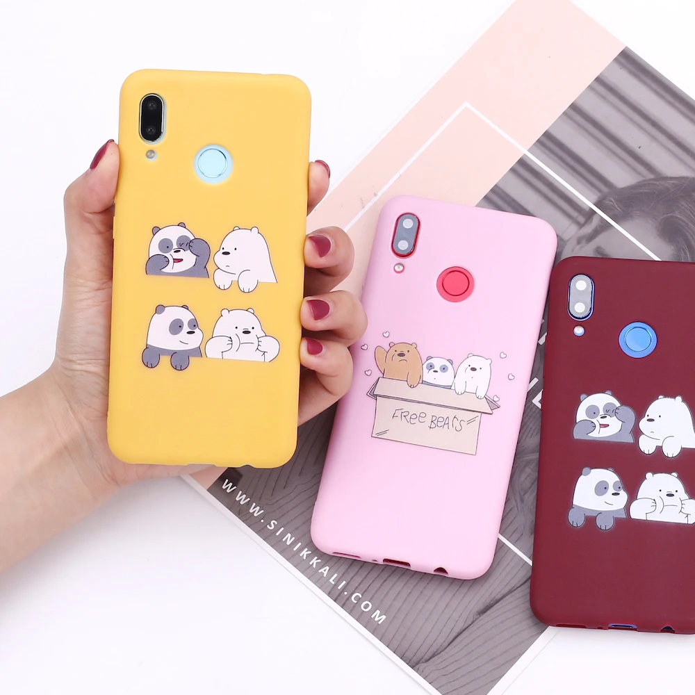 Силиконовый чехол с мультяшным медведем для Samsung A41 A31 S8 S9 S10 S10e S20 Plus Note 8 9 10 A7