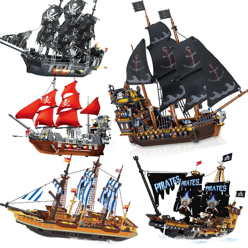 MECUMON Pirates Ship Caribbean Model kit Black Pearl Ghost corsair Building Blocks DIY brick kids toys Children classic MOC
MECUMON Pirates Ship Caribbean Model kit Black Pearl Ghost corsair Building Blocks DIY brick kids toys Children classic MOC