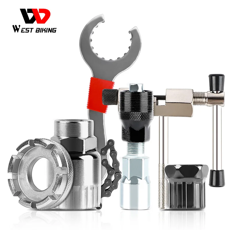 WEST BIKING MTB Road Bike Maintenance Tools Set Chain Cutter Bracket Flywheel Remover Crank Puller Wrench Bicycle Repair Tools
WEST BIKING MTB Road Bike Maintenance Tools Set Chain Cutter Bracket Flywheel Remover Crank Puller Wrench Bicycle Repair Tools