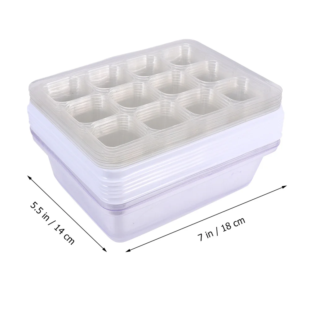 12pcs Trays Box Tray Family Box With Plant Labels (6cps 12 Holes White Base Transparent Hole
12pcs Trays Box Tray Family Box With Plant Labels (6cps 12 Holes White Base Transparent Hole