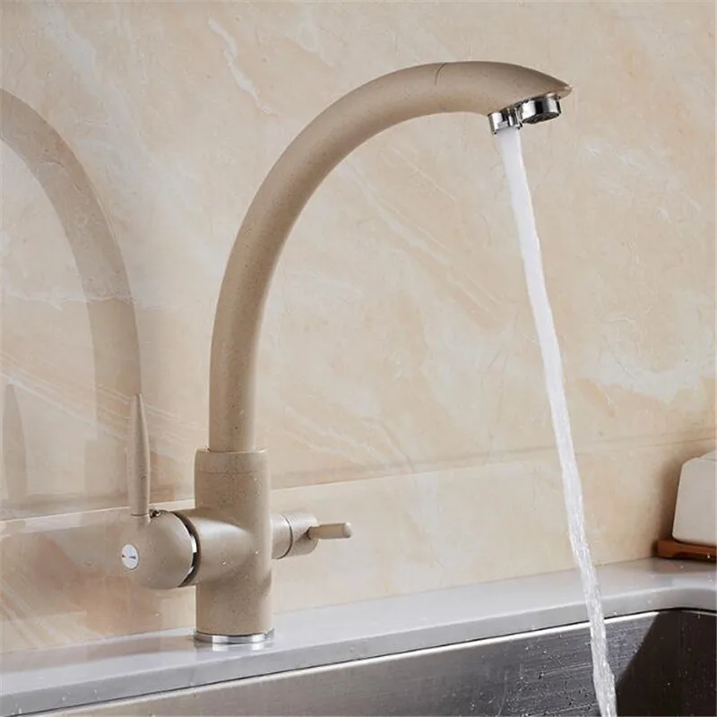 Water Purifier Kitchen Sink Faucet Hot Cold Mixer Tap Double Handles Double Water Outlet Deck Mount for Kitchen Bathroom
Water Purifier Kitchen Sink Faucet Hot Cold Mixer Tap Double Handles Double Water Outlet Deck Mount for Kitchen Bathroom