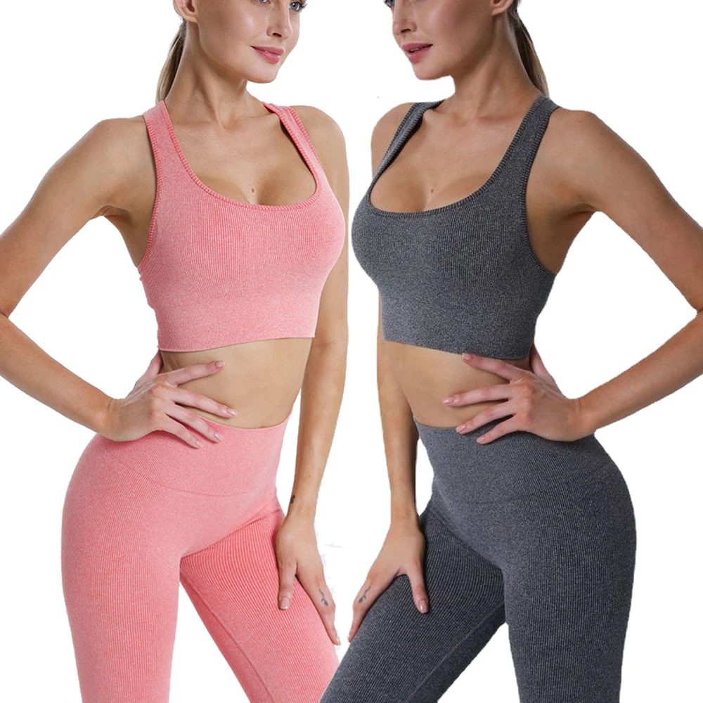 Women Clothing Seamless Legging Sports Bra Gym Fitness Yoga Set Comfortable Racerback Crop Tops High Waist Tight Pants 2pcs Suit 
Women Clothing Seamless Legging Sports Bra Gym Fitness Yoga Set Comfortable Racerback Crop Tops High Waist Tight Pants 2pcs Suit