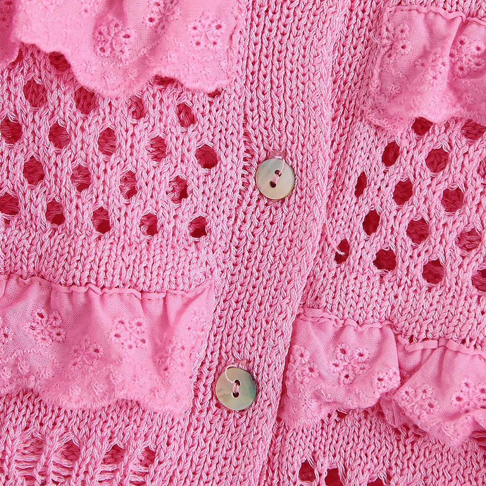 Unizera Europe and America 202121 summer new Crochet mesh knitted cardigan short sweet beauty
Unizera Europe and America 202121 summer new Crochet mesh knitted cardigan short sweet beauty