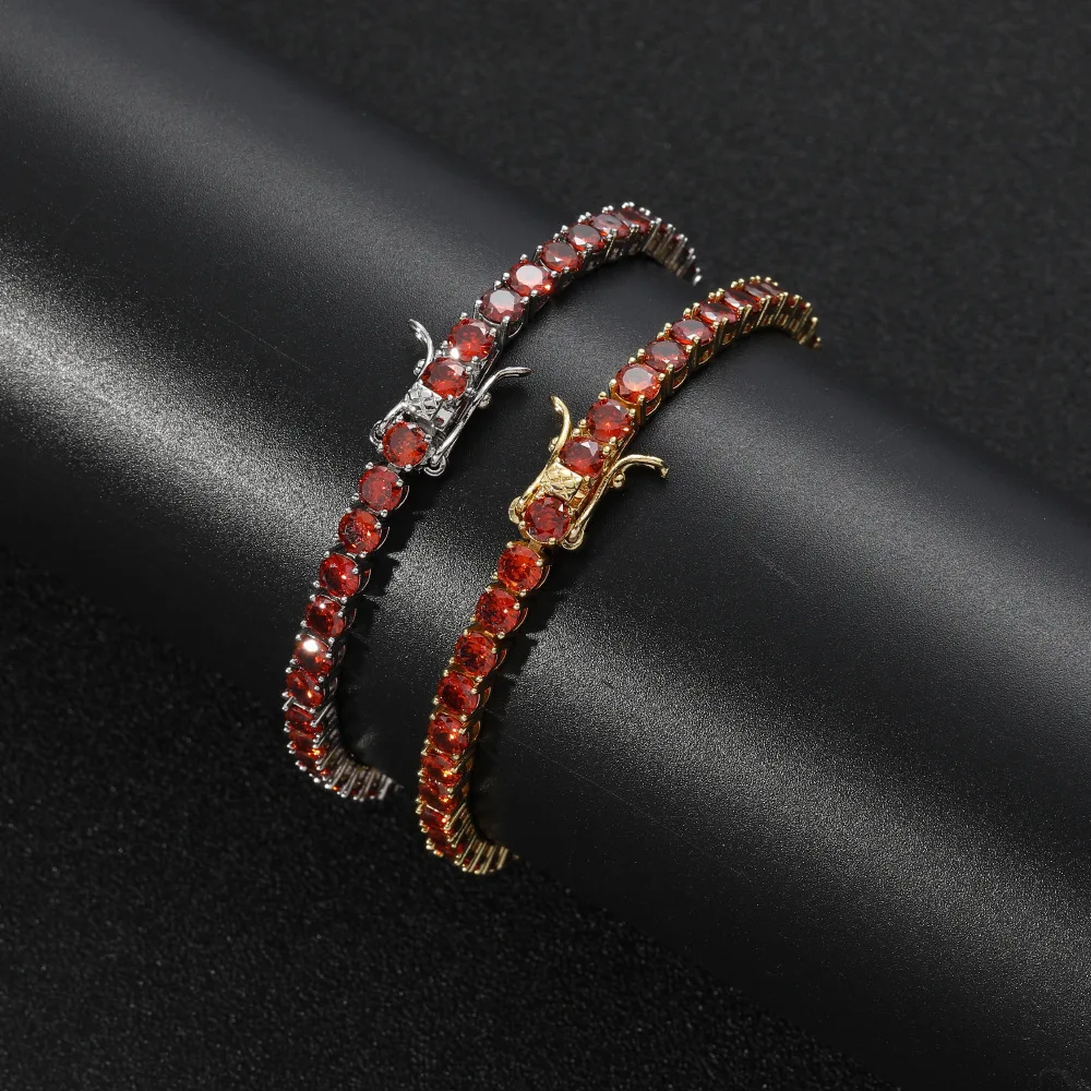 4mm Cluster Red Crystal Round Cz Stone Tennis Bracelet 7inch/8inch Pulseras Women Men Hip Hop Spring Clasp Jewelry Friend Gift
4mm Cluster Red Crystal Round Cz Stone Tennis Bracelet 7inch/8inch Pulseras Women Men Hip Hop Spring Clasp Jewelry Friend Gift