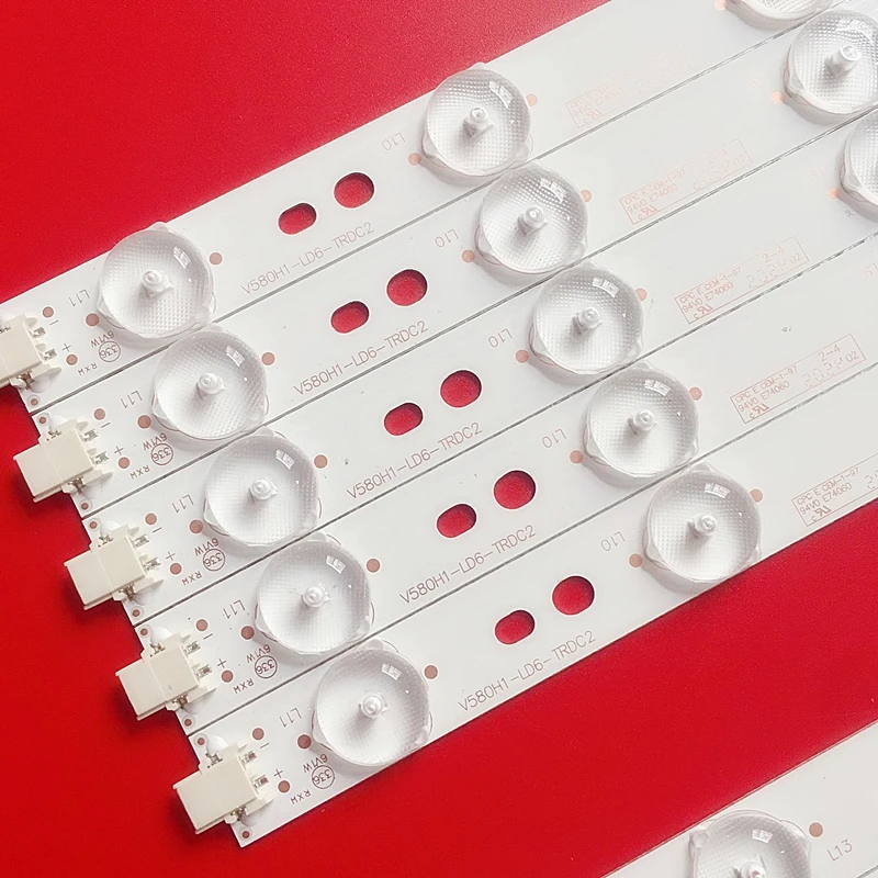 New Kit 10pcs LED backlight strip for LED58R5500F V580HK1-L06 V580H1-LD6-TLDC2 V580H1-LD6-TRDC2 V580H1-LD6-TLDC3 TRDC3
New Kit 10pcs LED backlight strip for LED58R5500F V580HK1-L06 V580H1-LD6-TLDC2 V580H1-LD6-TRDC2 V580H1-LD6-TLDC3 TRDC3