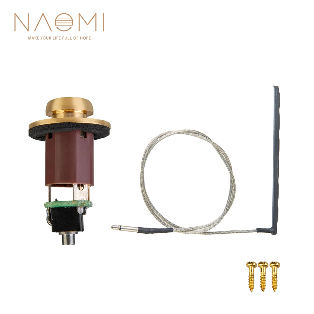 NAOMI Guitar Under-Saddle Pickup Pick-Up Piezo Cable Stick 6.35mm Output 2.5mm Input Endpin Jack Jack For Acoustic Guitar
NAOMI Guitar Under-Saddle Pickup Pick-Up Piezo Cable Stick 6.35mm Output 2.5mm Input Endpin Jack Jack For Acoustic Guitar