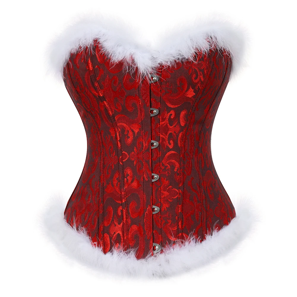 Sexy Christmas Corset Lingerie for Women Feather Corsets and Bustiers Top Santa Corset Naughty Christmas Costume Plus Size S-6XL
Sexy Christmas Corset Lingerie for Women Feather Corsets and Bustiers Top Santa Corset Naughty Christmas Costume Plus Size S-6XL