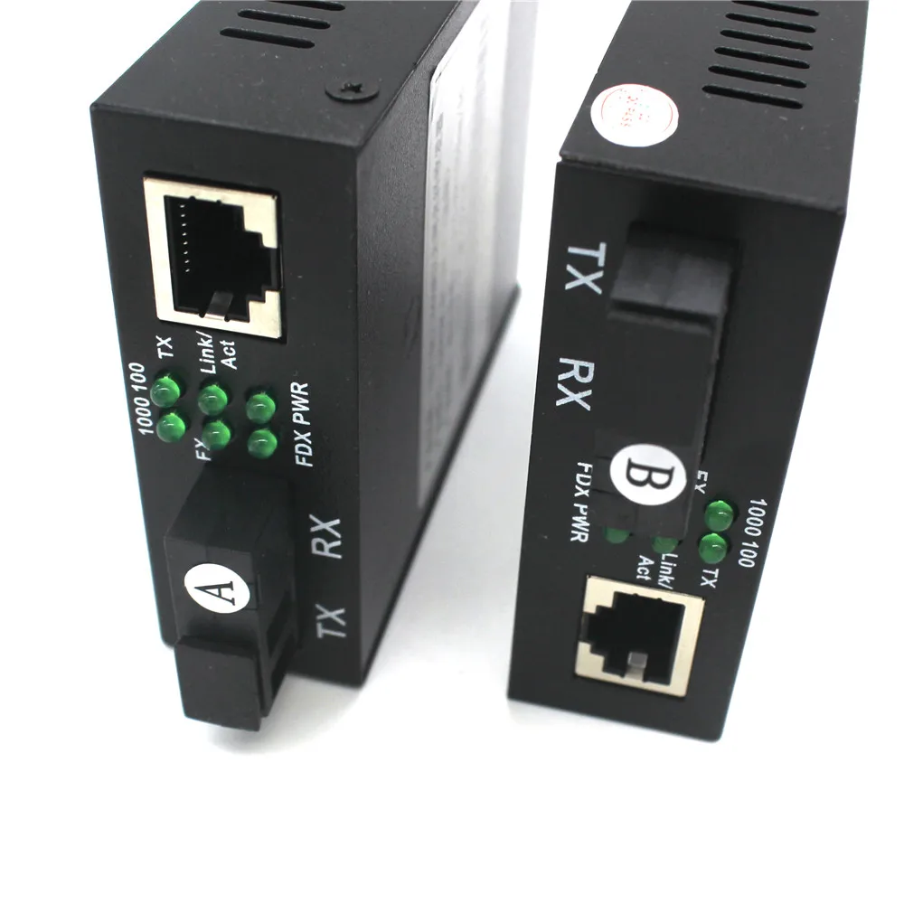Fiber Optical Transceiver 10/100/1000Mbps Single Mode Single Fiber SC Port External Power Supply 1Pair
Fiber Optical Transceiver 10/100/1000Mbps Single Mode Single Fiber SC Port External Power Supply 1Pair