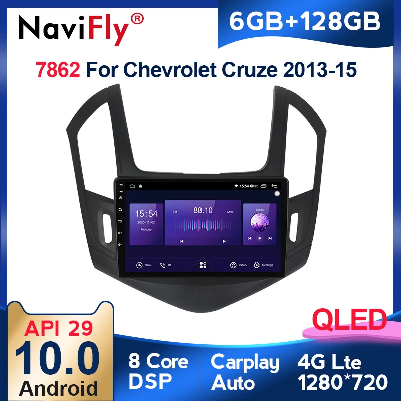 NaviFly 6 ГБ + 128 Гб 8 ядер Carplay QLED 1280*720 Android 10,0 радио GPS автомобильный мультимедийный плеер для Chevrolet Cruze J300 J308 2012
NaviFly 6 ГБ + 128 Гб 8 ядер Carplay QLED 1280*720 Android 10,0 радио GPS автомобильный мультимедийный плеер для Chevrolet Cruze J300 J308 2012