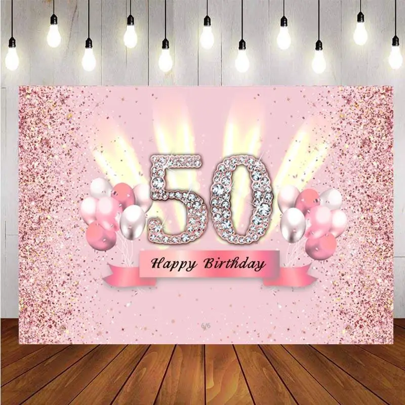 

Розовый сладкий фон для фотосъемки с воздушными шарами Блестящий женский фон для фотосъемки на день рождения Блестящий баннер подарок для ...