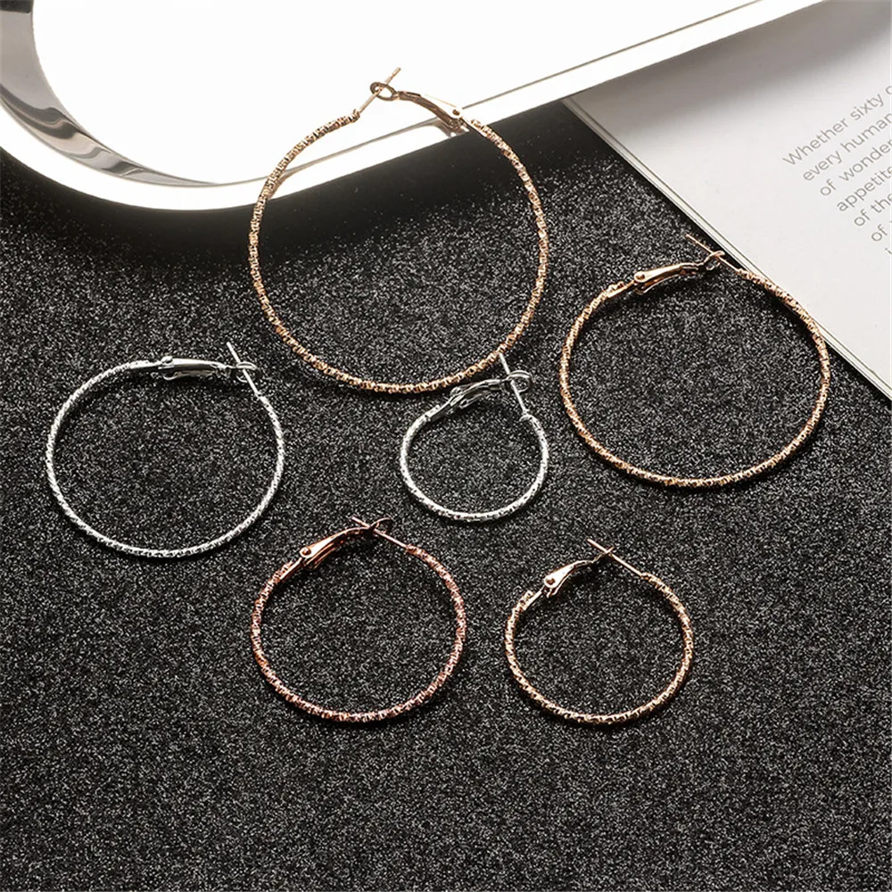 6pair/set Oversize Big Circle Hoop Earring Set Women Simple Punk Round Earrings Party Jewelry Gift 3 Color
6pair/set Oversize Big Circle Hoop Earring Set Women Simple Punk Round Earrings Party Jewelry Gift 3 Color