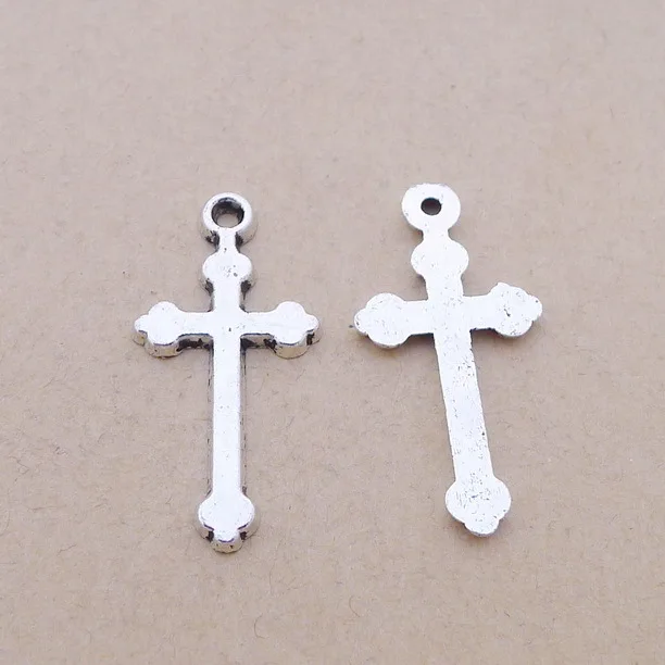 20pcs/Lot 14x29mm Religion cross Charm Antique Silver Color Pendants for DIY Making Handmade Jewelry
20pcs/Lot 14x29mm Religion cross Charm Antique Silver Color Pendants for DIY Making Handmade Jewelry