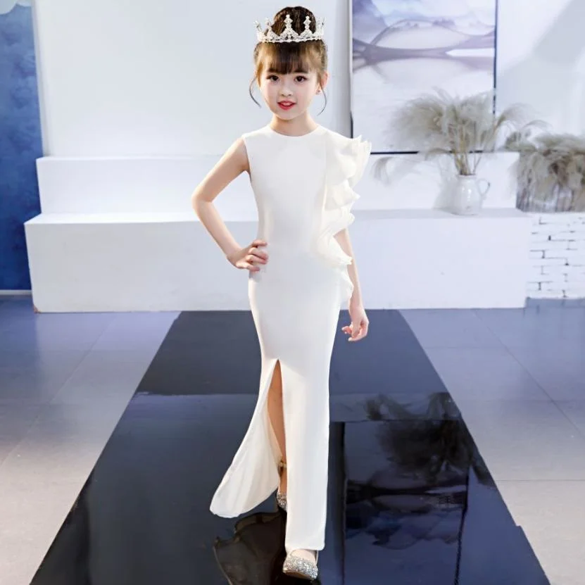 High-end Customize Princess Girls Mermaid Dress Children Pageant Catwalk Party Ruffles White Evening Dress Modis Vestidos Y1535
High-end Customize Princess Girls Mermaid Dress Children Pageant Catwalk Party Ruffles White Evening Dress Modis Vestidos Y1535