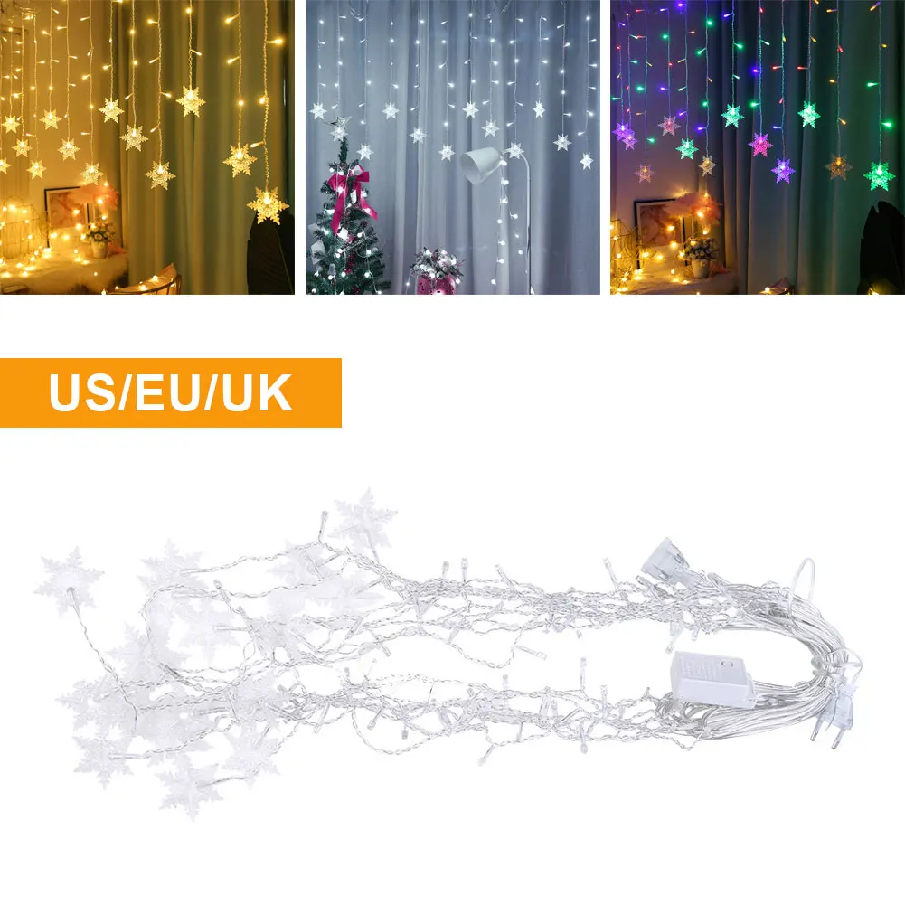 LED Snowflakes Lights String Christmas Lights Fairy Lights 8 Modes Waterproof Extendable for Indoor Outdoor Wedding Birthday
LED Snowflakes Lights String Christmas Lights Fairy Lights 8 Modes Waterproof Extendable for Indoor Outdoor Wedding Birthday