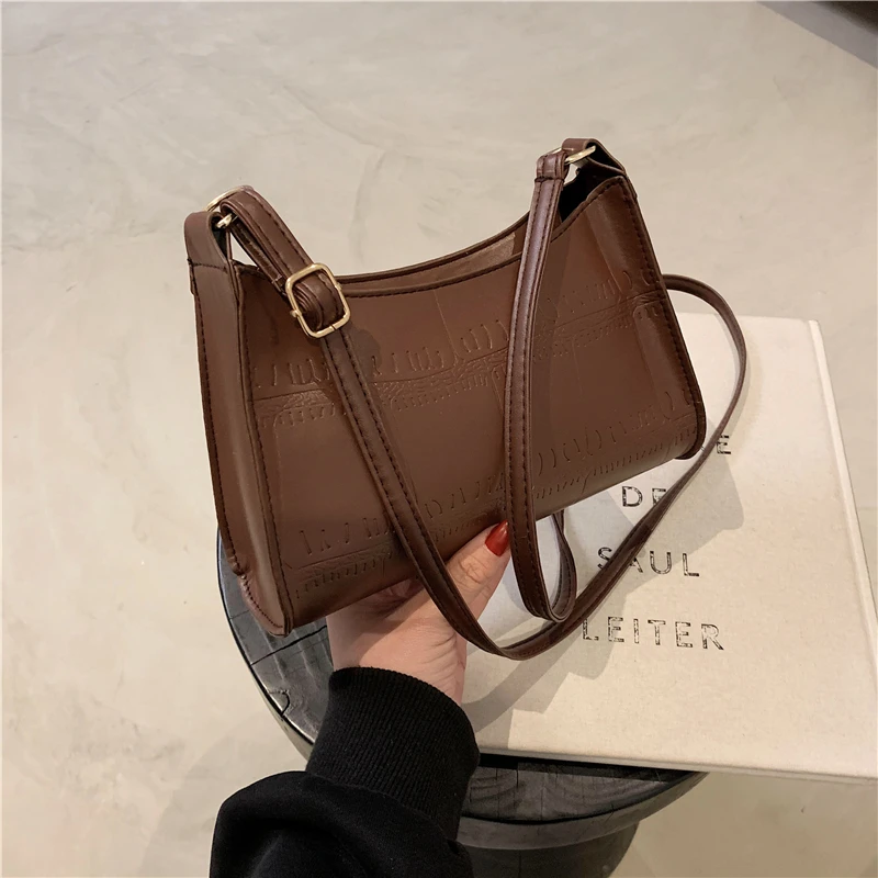 Crocodile Pattern Women Underarm Bag PU Leather Ladies Baguette Purse Handbags Fashion Female Small Shoulder Messenger Bags
Crocodile Pattern Women Underarm Bag PU Leather Ladies Baguette Purse Handbags Fashion Female Small Shoulder Messenger Bags