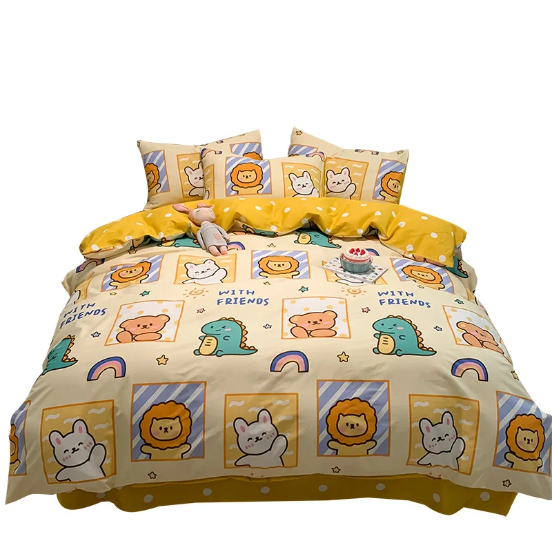 2021 Spring New Cartoon Comfort Bedding Set Blue Cute Bed Sheets Full Size Bed Set for Kids Gift Kawaii Bedding Set
2021 Spring New Cartoon Comfort Bedding Set Blue Cute Bed Sheets Full Size Bed Set for Kids Gift Kawaii Bedding Set