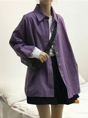 New style shirt women loose spring and autumn thin section autumn and winter wear all-match shirt jacket tops
New style shirt women loose spring and autumn thin section autumn and winter wear all-match shirt jacket tops