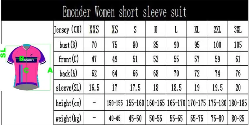 EMONDER Women Cycling Jersey Bicycle Ropa Ciclismo Girls Summer Breathable Top Outdoor Sports Bike Clothing T shirts XXS-3XL
EMONDER Women Cycling Jersey Bicycle Ropa Ciclismo Girls Summer Breathable Top Outdoor Sports Bike Clothing T shirts XXS-3XL