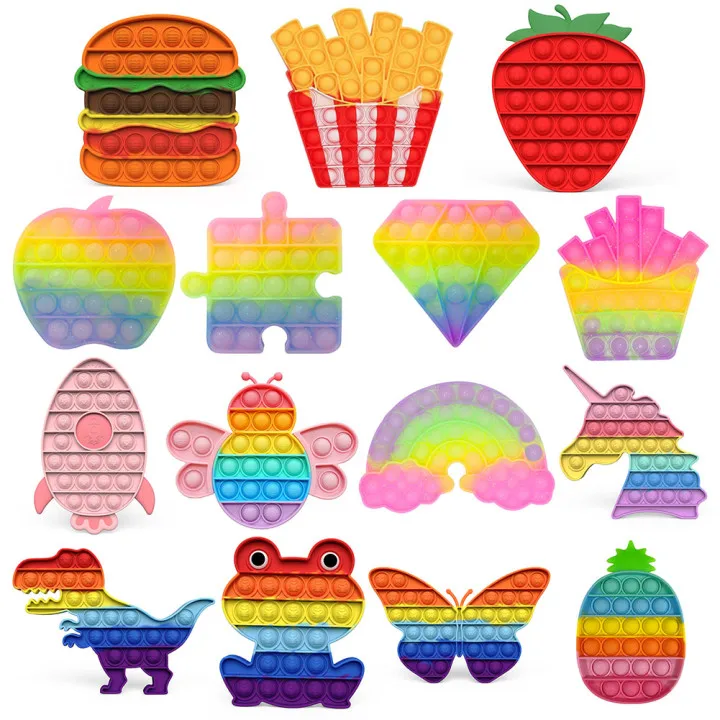 Fidget Reliver Stress Toys Rainbow Push It Bubble Antistress Toys Simple Dimple Sensory Toy To Relieve Autism Free Shipping
Fidget Reliver Stress Toys Rainbow Push It Bubble Antistress Toys Simple Dimple Sensory Toy To Relieve Autism Free Shipping