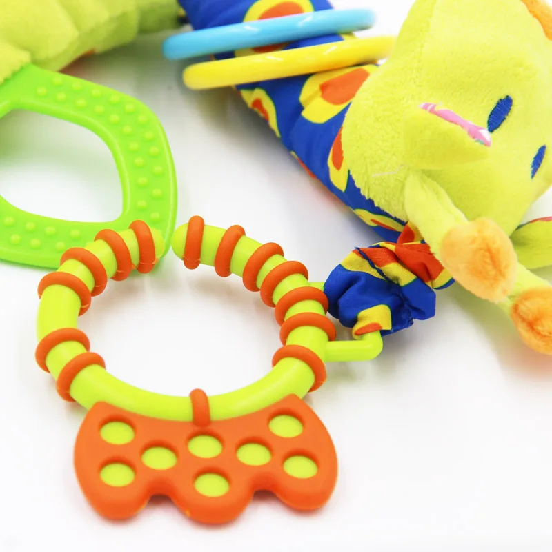 Plush Infant Baby Development Soft Giraffe Animal Handbells Rattles Handle Toys Hot Selling WIth Teether Baby Toy
Plush Infant Baby Development Soft Giraffe Animal Handbells Rattles Handle Toys Hot Selling WIth Teether Baby Toy