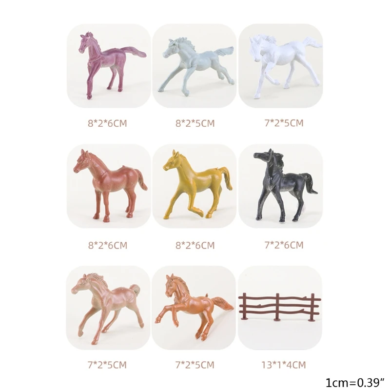 Colorful Interesting Foal Figures Kit Horse Toy Set Safety High Quality Plastic 3XUC
Colorful Interesting Foal Figures Kit Horse Toy Set Safety High Quality Plastic 3XUC