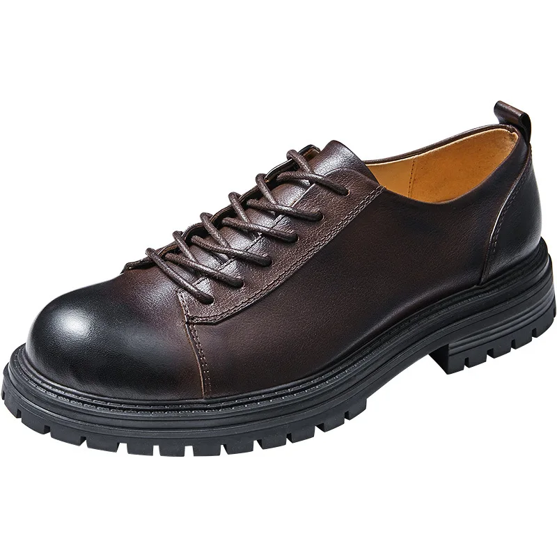New Spring Soft Soled British Business Casual Shoes Mens All-match Cowhide Spring Autumn British Retro Lace-Up Men Dress Shoes
New Spring Soft Soled British Business Casual Shoes Mens All-match Cowhide Spring Autumn British Retro Lace-Up Men Dress Shoes