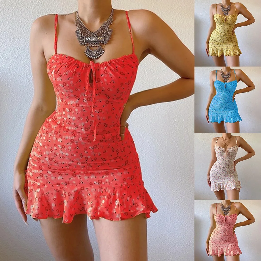 2021 Summer V Neck Floral Print Dress Women Off Shoulder Ruffle Party Dress Sexy Lace-Up Backless Mini Dresses Vestidos
2021 Summer V Neck Floral Print Dress Women Off Shoulder Ruffle Party Dress Sexy Lace-Up Backless Mini Dresses Vestidos