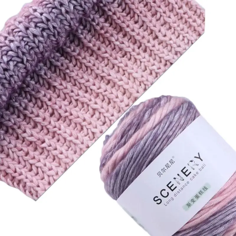 100g Hand Knitting Cake Yarn Gradient Ombre Colorful Crochet Woven DIY Thread F42F
100g Hand Knitting Cake Yarn Gradient Ombre Colorful Crochet Woven DIY Thread F42F