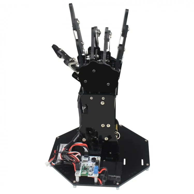 uHand Bionic Robot Hand Palm Mechanical Arm Five Fingers with Control System for Robotics Teaching Training
uHand Bionic Robot Hand Palm Mechanical Arm Five Fingers with Control System for Robotics Teaching Training
