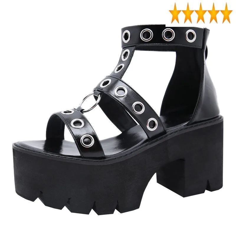 Hollow Open Toe Metal Ring Out High Women Platform Thick Heel Gladiator Shoes Summer Casual Zip Wedges Sandals
Hollow Open Toe Metal Ring Out High Women Platform Thick Heel Gladiator Shoes Summer Casual Zip Wedges Sandals
