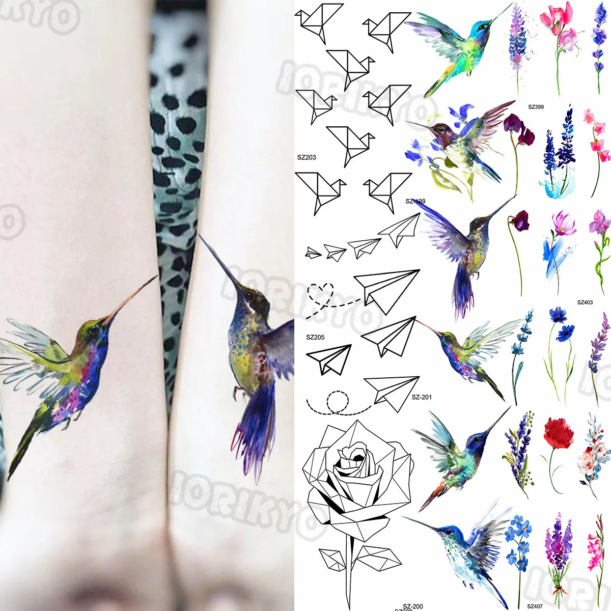 Colorful Hummingbird Small Temporary Tattoos For Women Kids Lavender Lotus Rose Fake Tattoo StickerPencil Sketch Arm Tatoos Neck
Colorful Hummingbird Small Temporary Tattoos For Women Kids Lavender Lotus Rose Fake Tattoo StickerPencil Sketch Arm Tatoos Neck