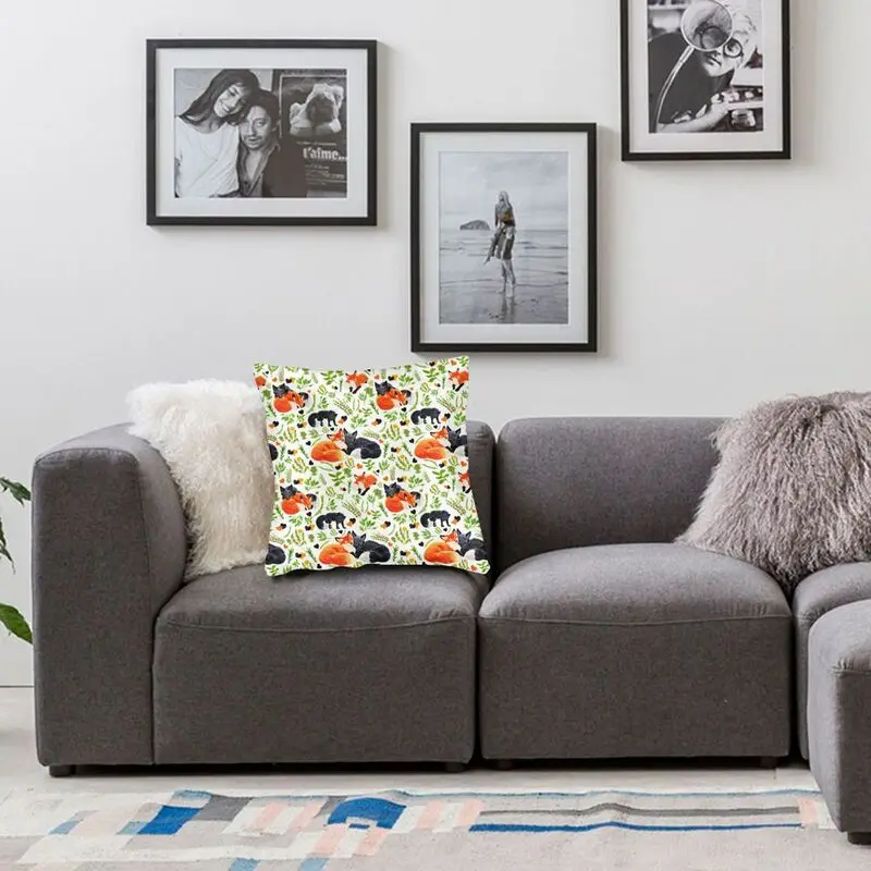 Custom Foxes In Love Pillow Case Decoration 3D Two Side Printing Animal Cushion Cover for Sofa
Custom Foxes In Love Pillow Case Decoration 3D Two Side Printing Animal Cushion Cover for Sofa