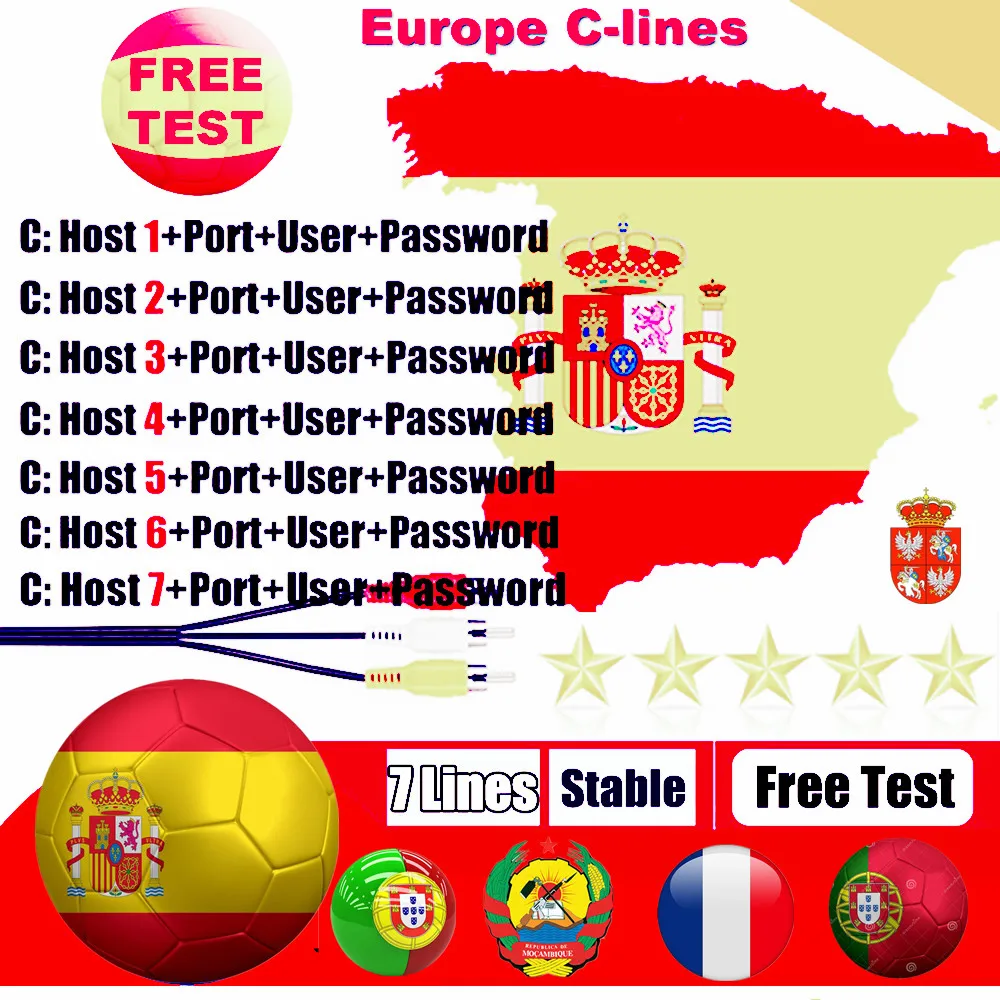 Hot sale Spain stable cccam 4/6/8 lines for Europe support Portugal Germany Netherlands is compatible with speaker satellite TV
Hot sale Spain stable cccam 4/6/8 lines for Europe support Portugal Germany Netherlands is compatible with speaker satellite TV