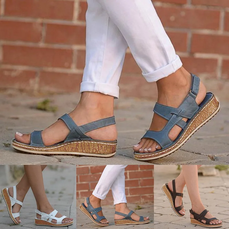 Women's Large Size Sandals Summer New College Style Low Heel Wedge Casual Sandals Fashion Ladies Sandals Footwear 35-43
Women's Large Size Sandals Summer New College Style Low Heel Wedge Casual Sandals Fashion Ladies Sandals Footwear 35-43