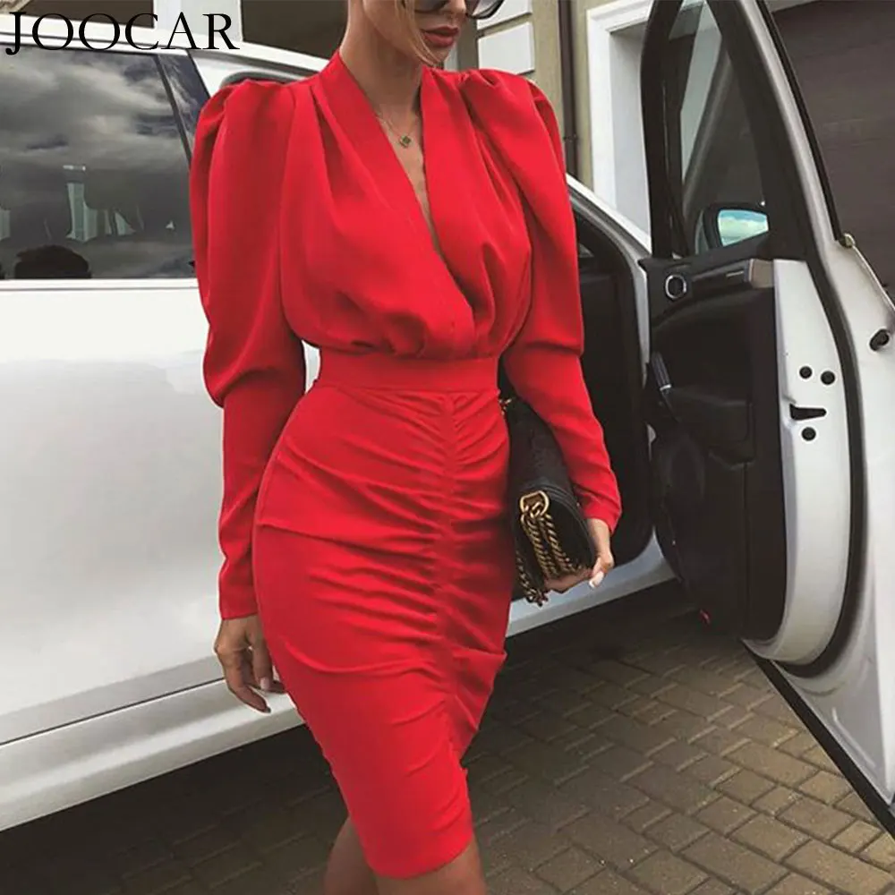 Бесплатная доставка 2020 joocar сексуальное облегающее платье с глубоким v-образным вырезом и длинным рукавом со складками JC1288
Бесплатная доставка 2020 joocar сексуальное облегающее платье с глубоким v-образным вырезом и длинным рукавом со складками JC1288