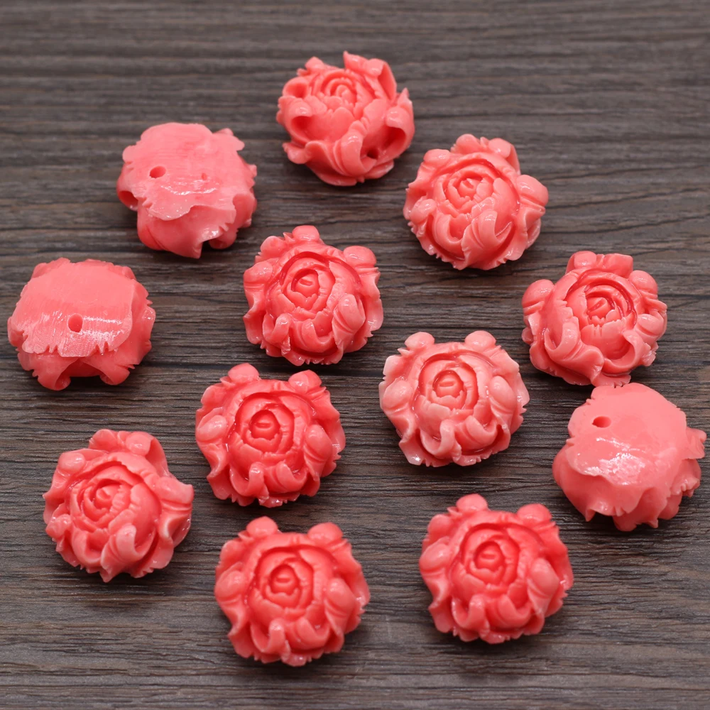 10pcs/lot Pink Coral Beads Rose Flower Artificial Coral Loose Beads for Making Jewelry DIY Necklace Bracelet Accessories 20mm
10pcs/lot Pink Coral Beads Rose Flower Artificial Coral Loose Beads for Making Jewelry DIY Necklace Bracelet Accessories 20mm