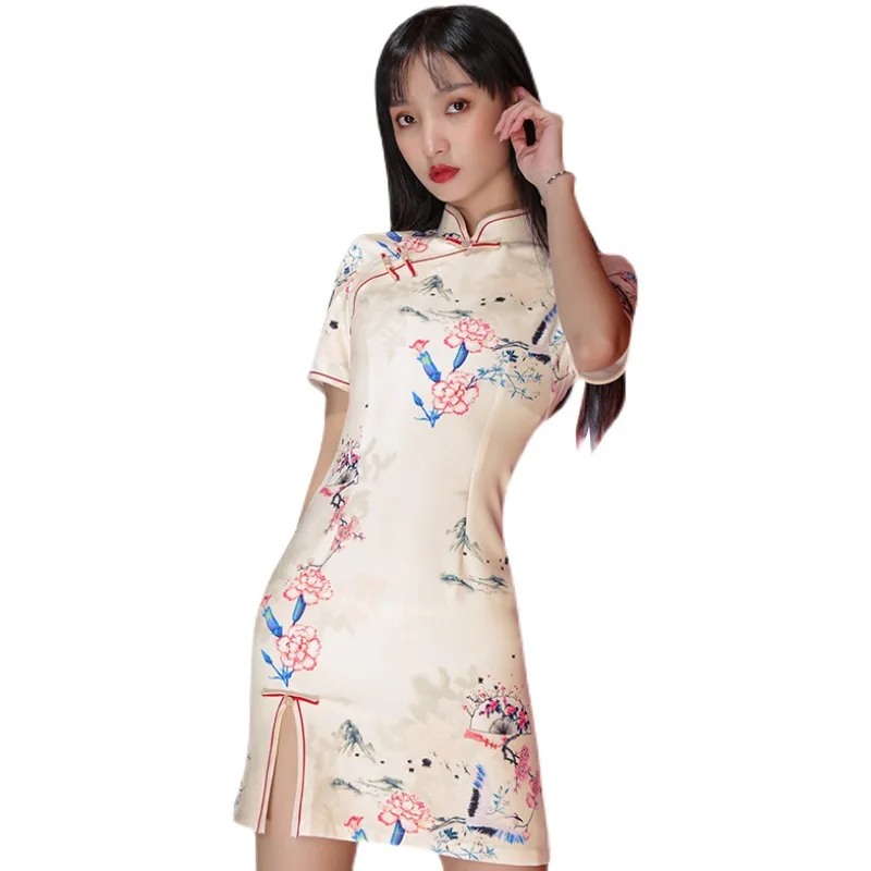 Improved Cheongsam New Female Summer National Tide New Young Girl Small Short Dress
Improved Cheongsam New Female Summer National Tide New Young Girl Small Short Dress