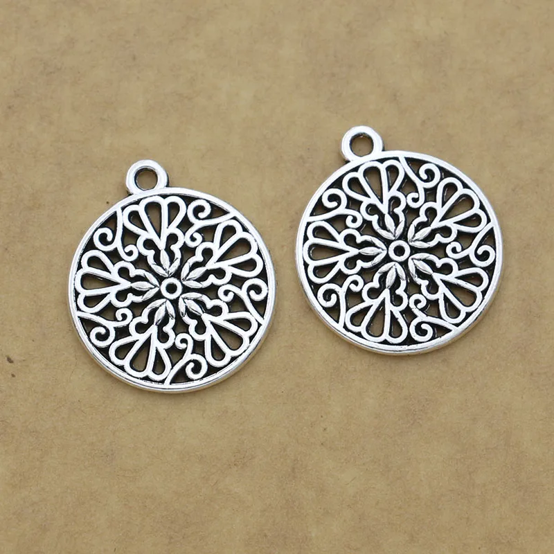 10pcs Antique Silver Plated Flower Charms Pendants for Jewelry Making Necklace DIY Handmade Craft 21mm
10pcs Antique Silver Plated Flower Charms Pendants for Jewelry Making Necklace DIY Handmade Craft 21mm