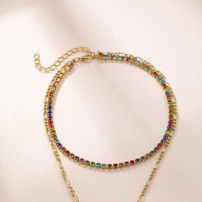 Find Me Alloy Dripping Oil Rhinestone Color Necklace Fashion Double Heart Pendant Necklace For Women Jewelry Accessories
Find Me Alloy Dripping Oil Rhinestone Color Necklace Fashion Double Heart Pendant Necklace For Women Jewelry Accessories